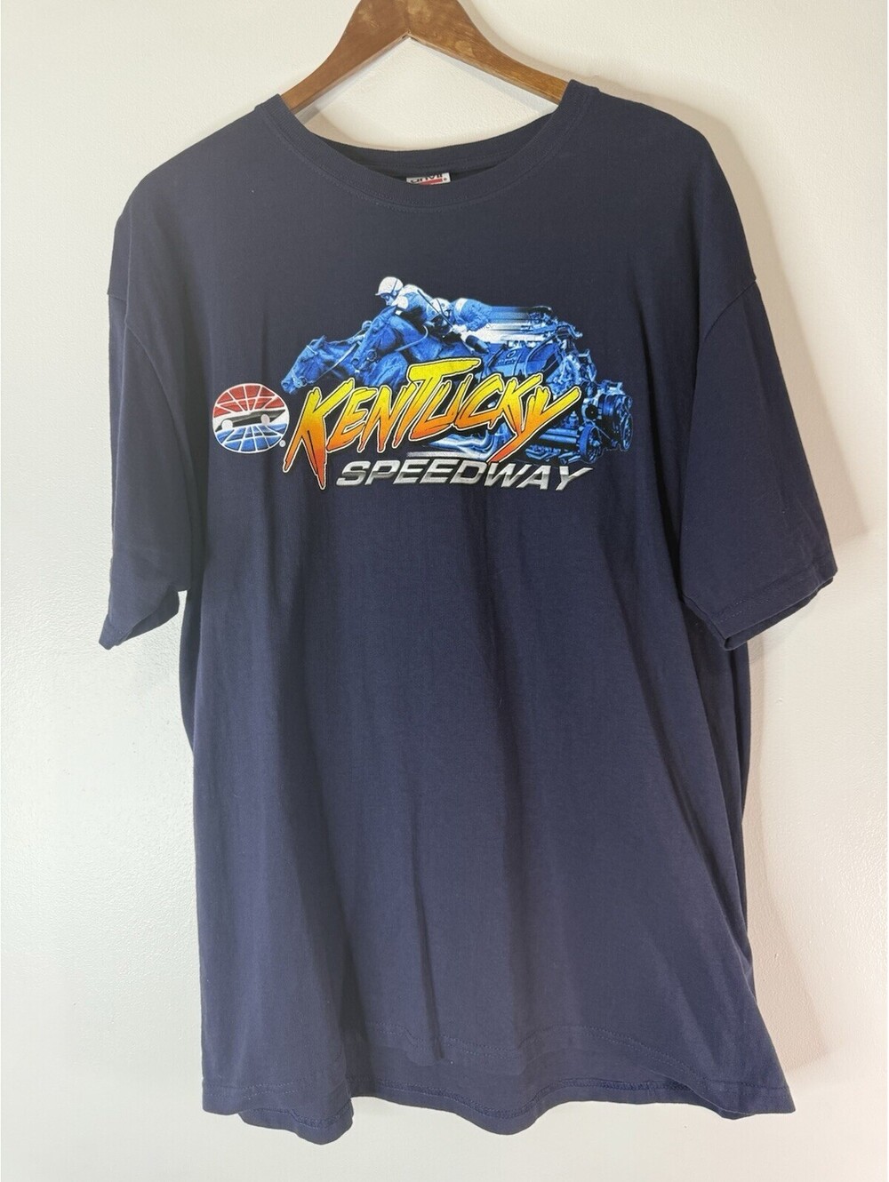 Blue Kentucky Motor Speedway Front Runner T Shirt Size XL